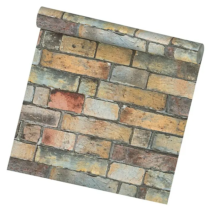 AS Creation Authentic Walls Vliestapete - Bunt, Steinoptik, 10,05 x 0,53 m