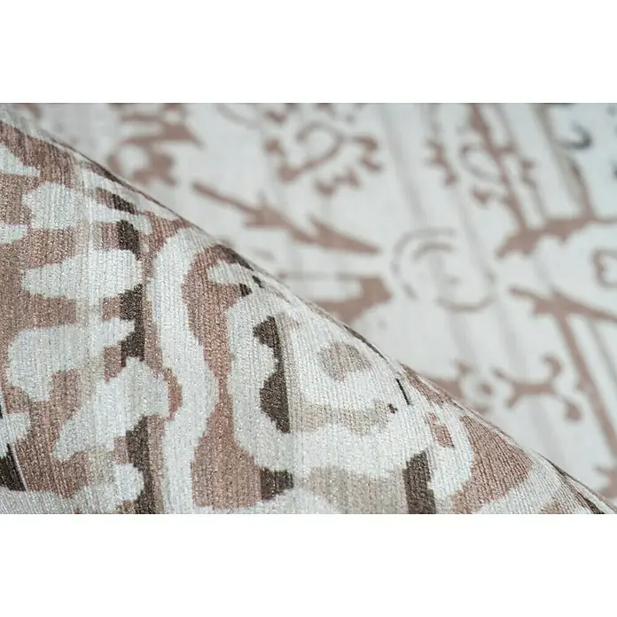 Kayoom Flachgewebeteppich Galaxy - Beige/Braun, 240 x 170 cm, 100 % Polyester - Detailaufnahme