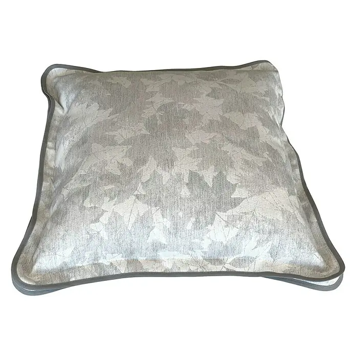 Cojín Astrid - Gris, 45 x 45 cm, 63 % poliéster, 37 % algodón