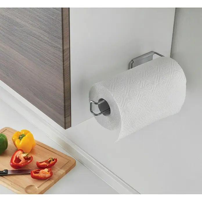 Metaltex Küchenrollenhalterung Multi Roll - L x B x H: 30 x 10 x 3 cm, Kleben - Anwendungsbeispiel
