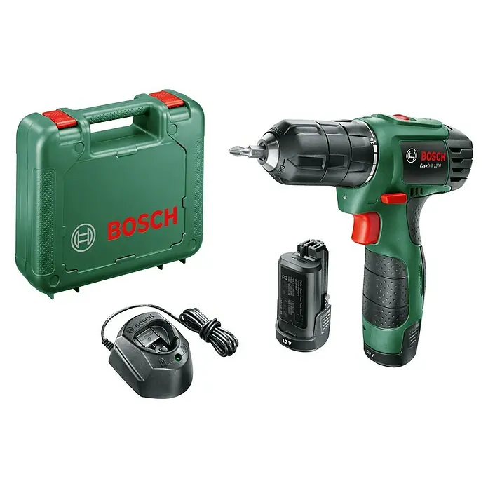 Bosch Akumulatorska bušilica/odvijač EasyDrill 1200 - 12 V, 1,5 Ah, 0 okr/min - 1.650 okr/min - Pogled odozgo