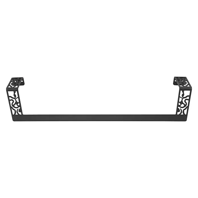 CM Baños Art Dèco Toallero de barra - 1 brazo, Negro