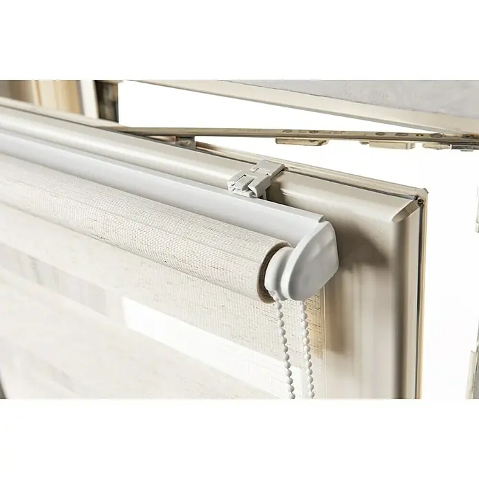 Doppelrollo - B x H: 60 x 150 cm, Leinen - Detailaufnahme