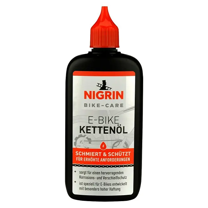 Nigrin Kettenöl E-Bike - Inhalt: 100 ml - Vorderansicht