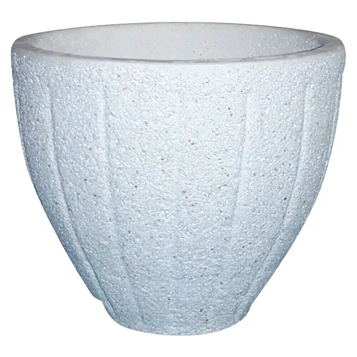 Cubremaceta redondo Cuenco Rayado - Dimensiones externas (Ø x Al): 38 x 35 cm, Material compuesto