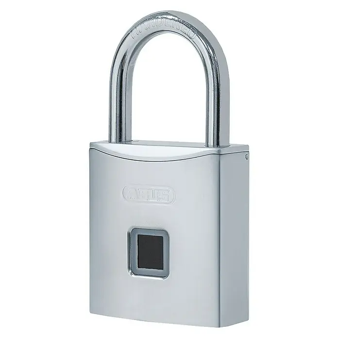 Abus Vorhängeschloss Touch 56/50 - Bügelstärke: 7 mm, Fingersensor, Material Bügel: Gehärteter Spezialstahl - Rechte Seitenansicht
