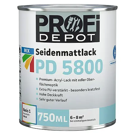Profi Depot PD Acryllack Seidenmattlack PD 5800 Basis 1