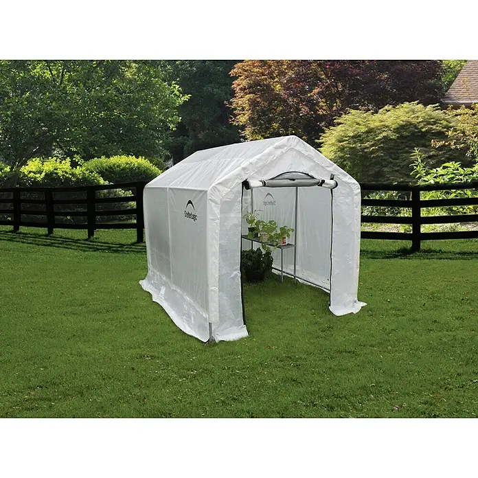 ShelterLogic Folien-Gewächshaus - 240 x 180 x 200 cm, Aluminium - Stimmungsaufnahme