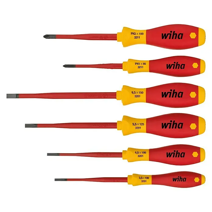 Wiha Schraubendreher-Set SoftFinish electric slim - 6 -tlg.