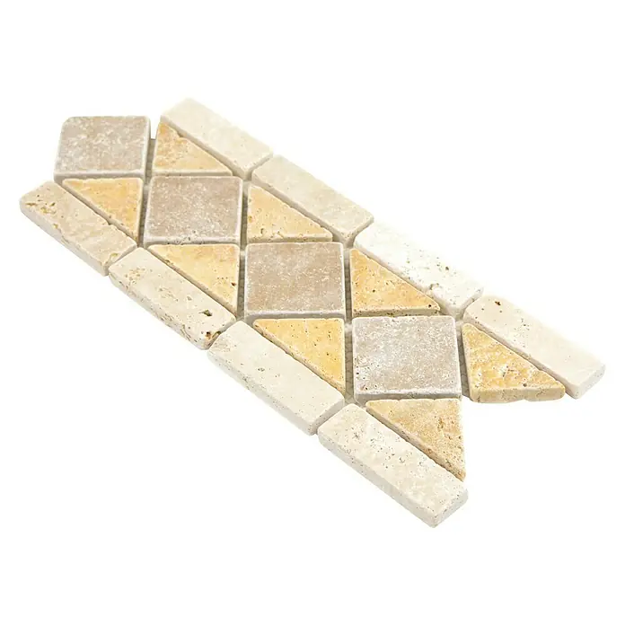 Fliesenbordüre Saturn Noce XNB 40266 - 30,5 x 12,5 cm, Beige/Braun, Matt