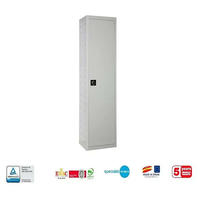 Simonrack Simonlocker Armario metálico Multi Professional Desmontado - L x An x Al: 40 x 60 x 180 cm, Número de puertas: 1 ud., Gris