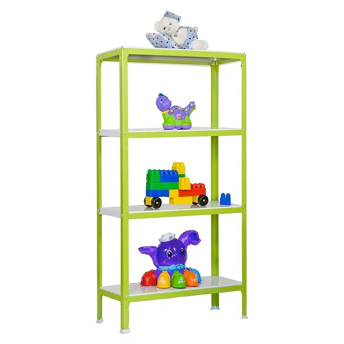 Simonrack Homeclick Metallregal Mini - L x B x H: 40 x 80 x 160 cm, Traglast: 150 kg/Boden, Anzahl Böden: 4 Stk., Grün
