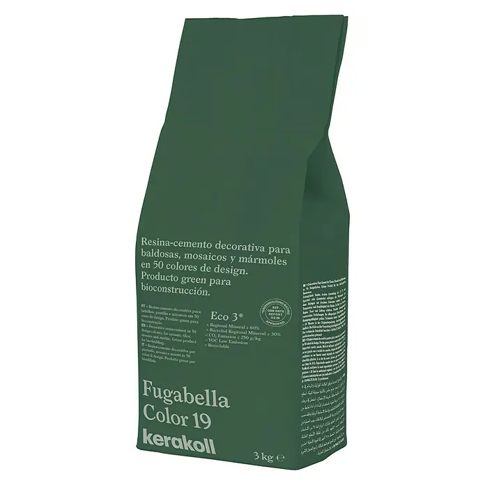 Kerakoll Sellador de resina - cemento Fugabella - Tono de color: 19, 3 kg