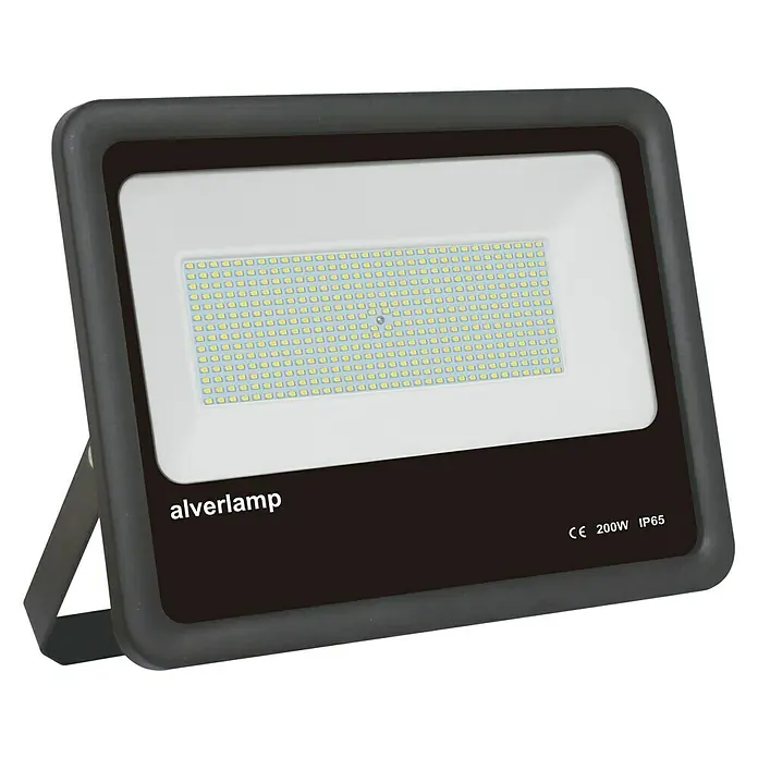Alverlamp Proyector LED LMN - 200 W, Color de luz: Blanco neutro, IP65, Negro