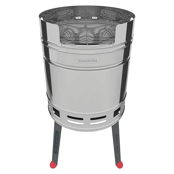 Tramontina BBQ Tonne Cerveja - Ø x H: 41 x 75,5 cm, Edelstahl - Ansicht von oben