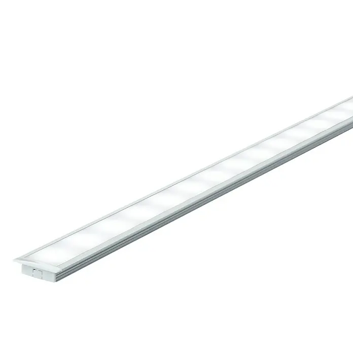 Paulmann Perfil difusor suelo - 2 m, Aluminio, Anodizado
