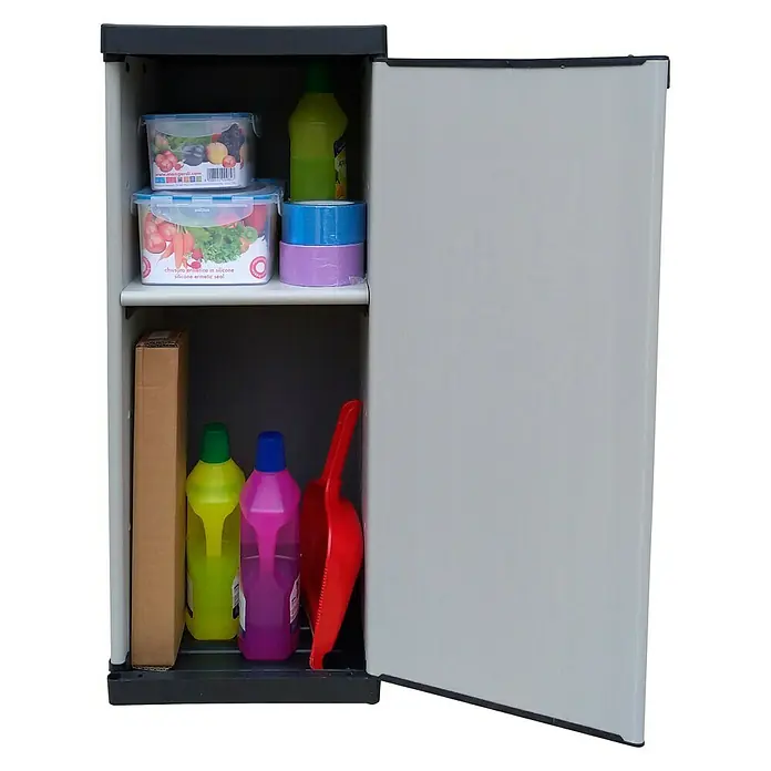 Kunststoffschrank - L x B x H: 39,5 x 34 x 85 cm, Traglast: 25 kg/Boden - Vorderansicht