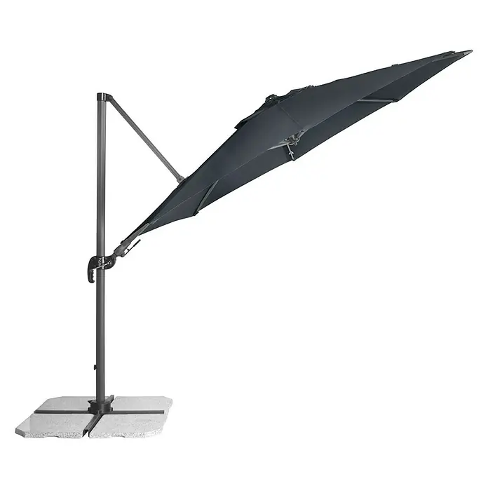 Derby Ravenna Pendelschirm Ravenna - Anthrazit, Durchmesser: 316 cm - Vorderansicht