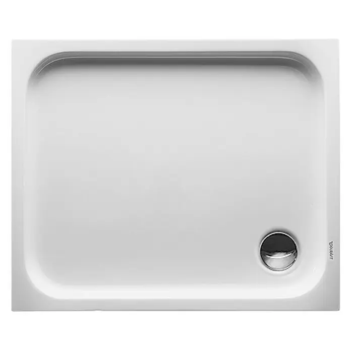Duravit D-Code Duschwanne - L x B: 90 x 75 cm, Kunststoff, Weiß, Mit Antirutsch-Oberfläche, Rechteckig - Ansicht von oben