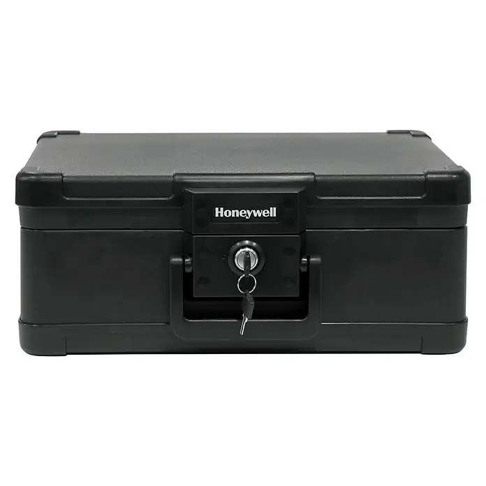 Honeywell Dokumentenkassette - L x B x H: 320 x 407 x 166 mm, Zylinderschloss - Vorderansicht
