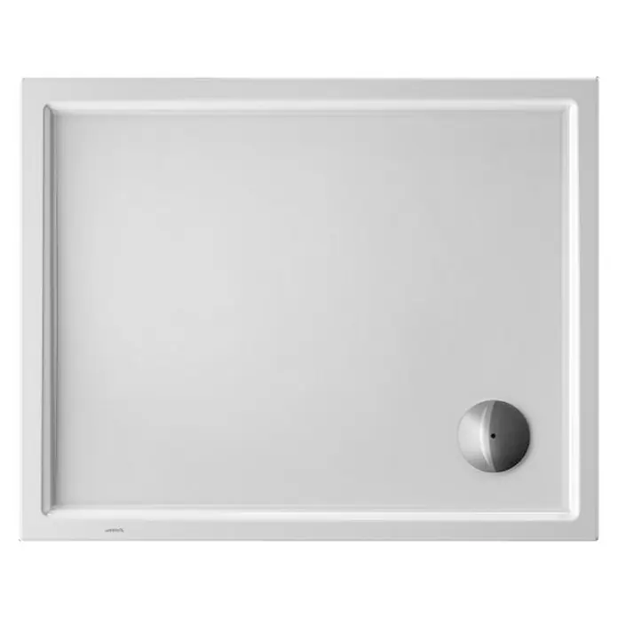Duravit Duschwanne Starck Slimline - L x B: 100 x 80 cm, Kunststoff, Weiß, Ohne Antirutsch-Oberfläche - Ansicht von oben