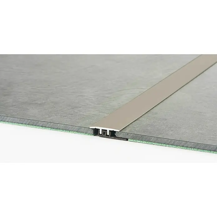 LOGOCLIC Prijelazni profil 322 - Mat plemeniti čelik, 2,7 m x 27 mm, Vrsta montaže: Uticanje - Detaljan prikaz