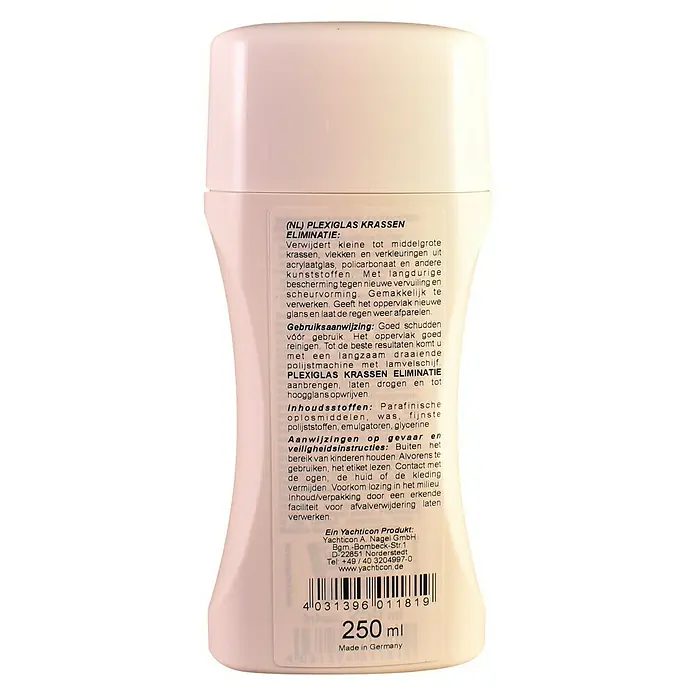 Yachticon Krasverwijderaar voor acrylglas - Vloeibaar, 250 ml