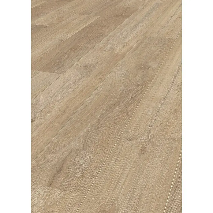 Laminat Khaki Oak - 1.285 cm x 192 cm x 7 mm, Landhausdiele, Eiche Natur Hell