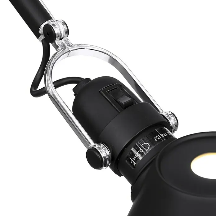 Artemide Stehleuchte Tolomeo Terra - Höhe: 226 cm, Farbe Gehäuse: Schwarz, Silber - Vorderansicht