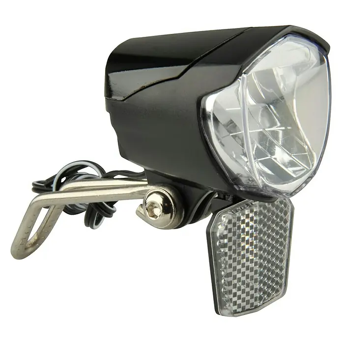 Fischer Dynamo-LED-Scheinwerfer 70 Lux - Lichtstärke: 70 Lux - Linke Seitenansicht
