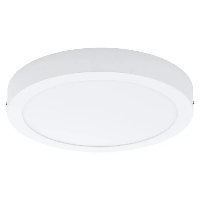 Eglo LED-Deckenleuchte rund Fueva 1 - 22 W, Weiß, Ø x H: 30 x 4 cm - Vorderansicht