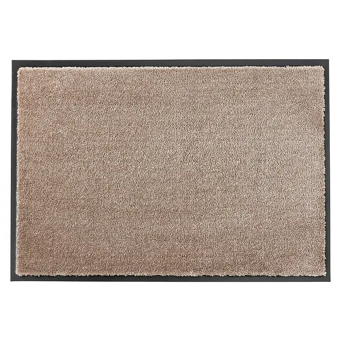SCHÖNER WOHNEN-Kollektion Sauberlaufmatte Uni - Taupe, 50 x 70 cm, 100 % Polyamid - Vorderansicht
