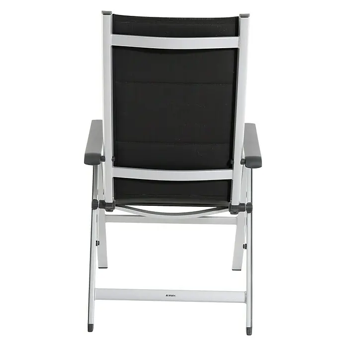 MWH Sillón de posiciones Futosa - 62 cm, Textilene, Gris/Blanco