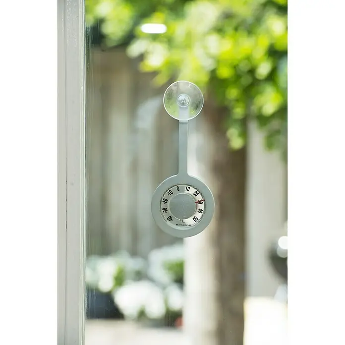 Nature Raamthermometer Lolly hangend, met zuignap - Analoog, 22 cm - Sfeeropname