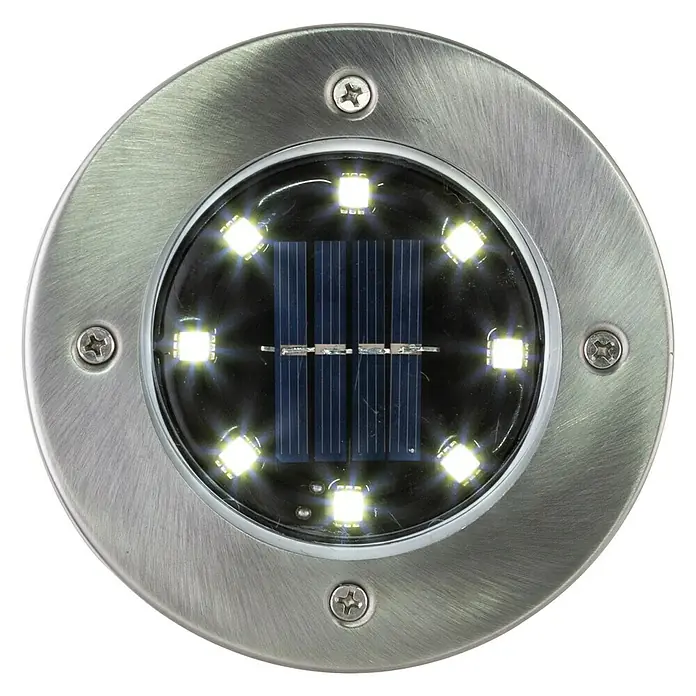 Solarleuchten-Set - LED, Ein-/Ausschalter, 2 Stk., Ø x H: 11,8 x 14 cm