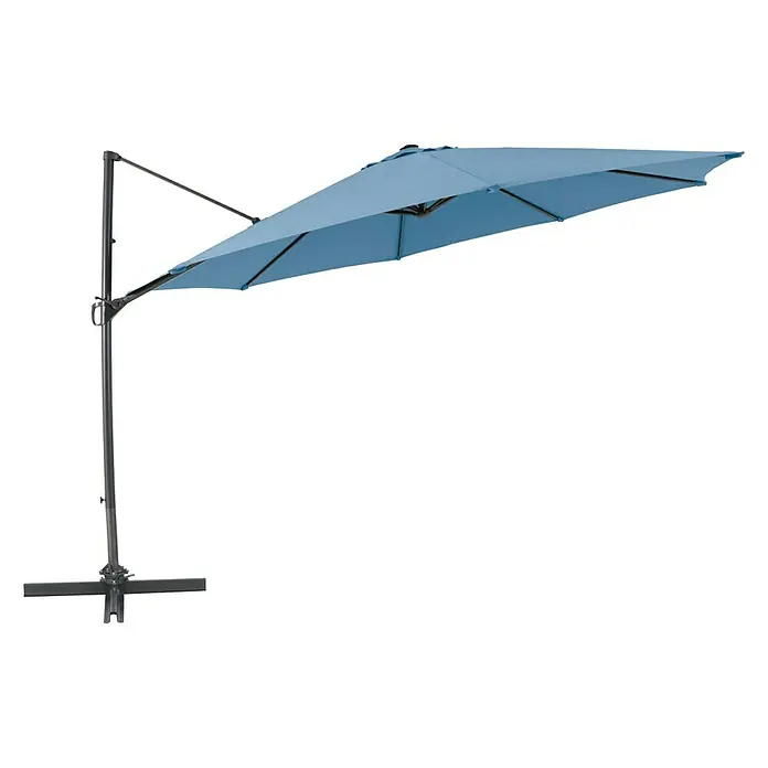 Sunfun Ampelschirm Florenz - Blau, Durchmesser: 350 cm