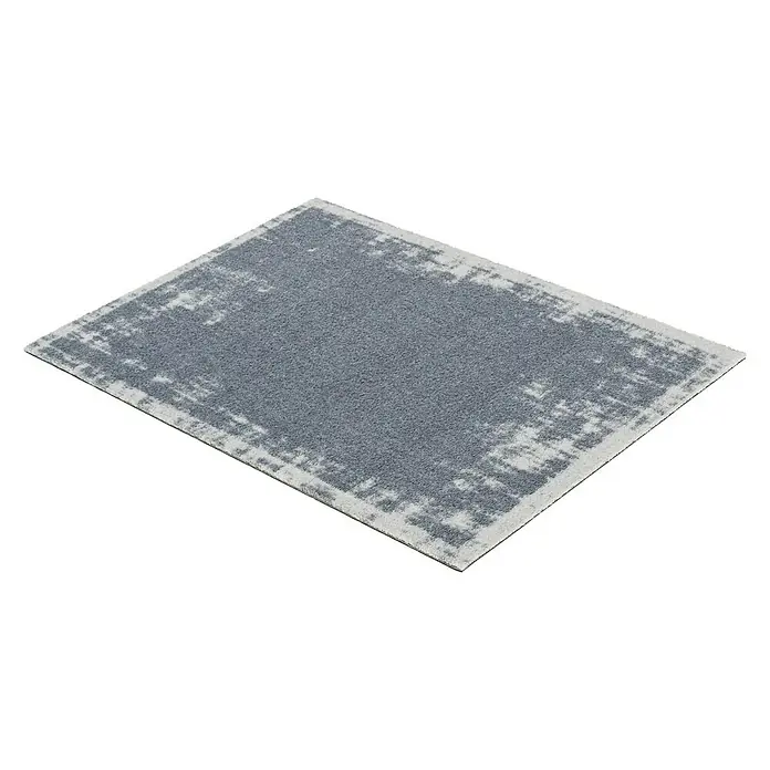 Astra Miabella Sauberlaufmatte Unibordüre - Blaugrau, 50 x 70 cm, 100 % Polyamid - Rechte Seitenansicht