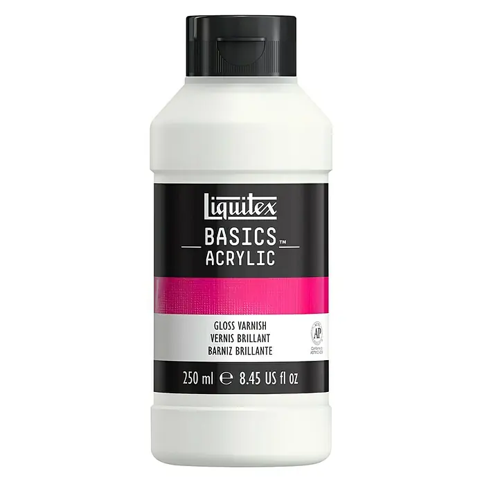Liquitex Basics Firnis - Transparent, 250 ml, Glänzend - Vorderansicht