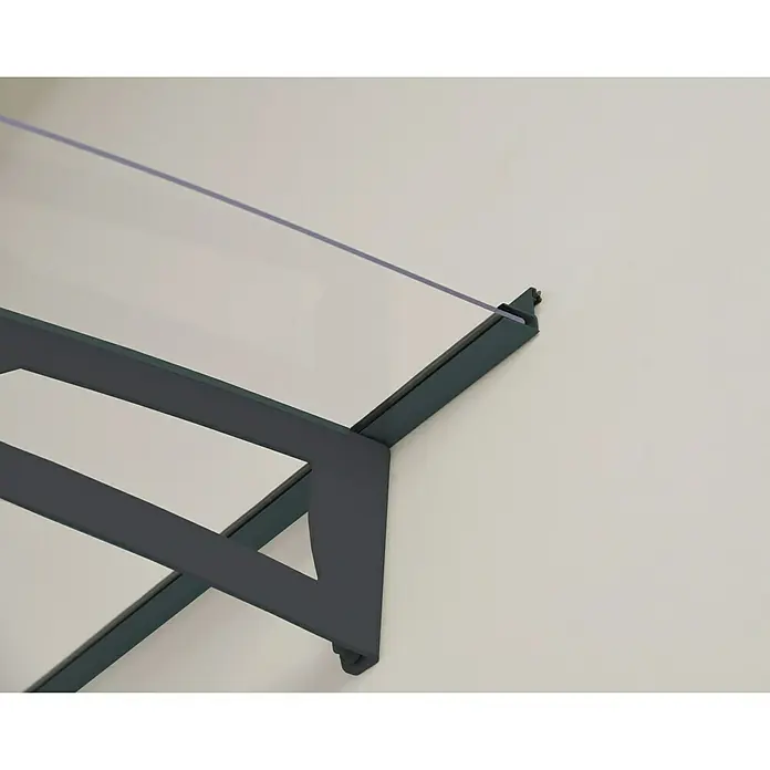 Palram – Canopia Pultvordach Aquila - 4.535 x 915 x 175 mm, Farbe Träger: Anthrazitgrau