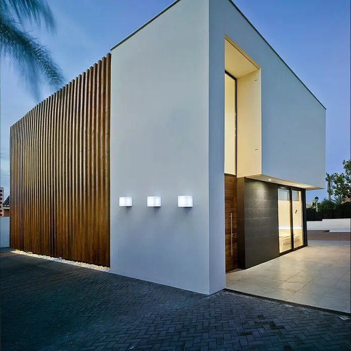 New Garden Lámpara de diseño para exterior Cuby Wall - E27, IP65