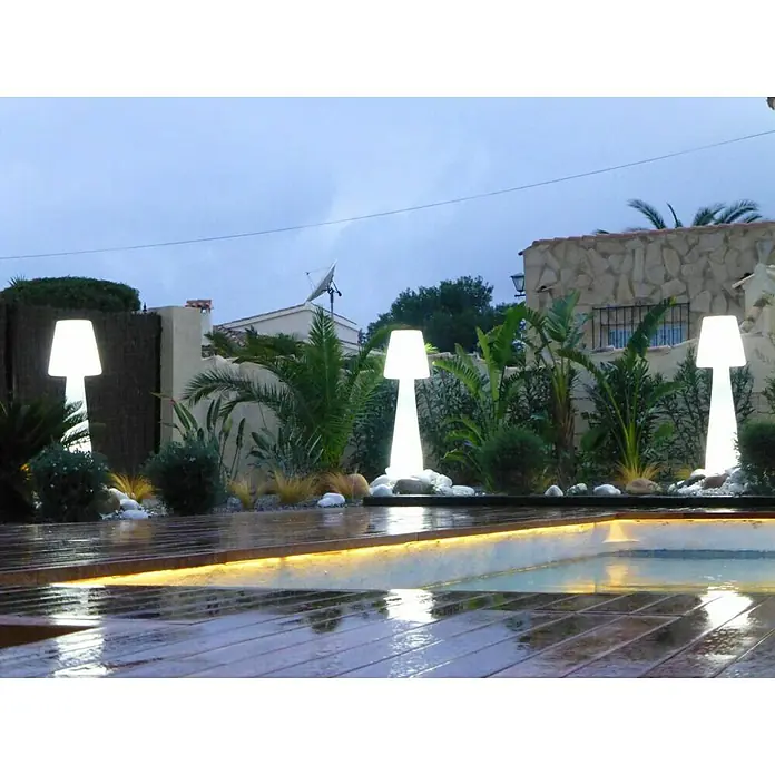 New Garden Lámpara de diseño para exterior LED Lola - 2 luces, Color de luz: Blanco frío, Altura: 165 cm