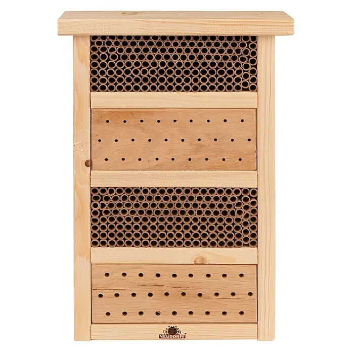 Neudorff Wildgärtner Freude Bienenhaus - 10 x 28,5 x 43 cm, Buche