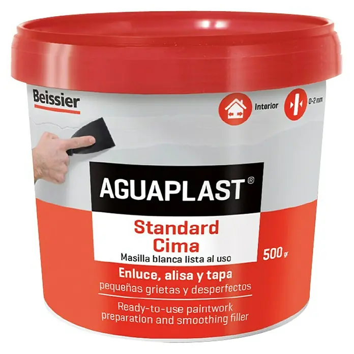 Beissier Aguaplast Masilla Standard Cima - Blanco, 500 g