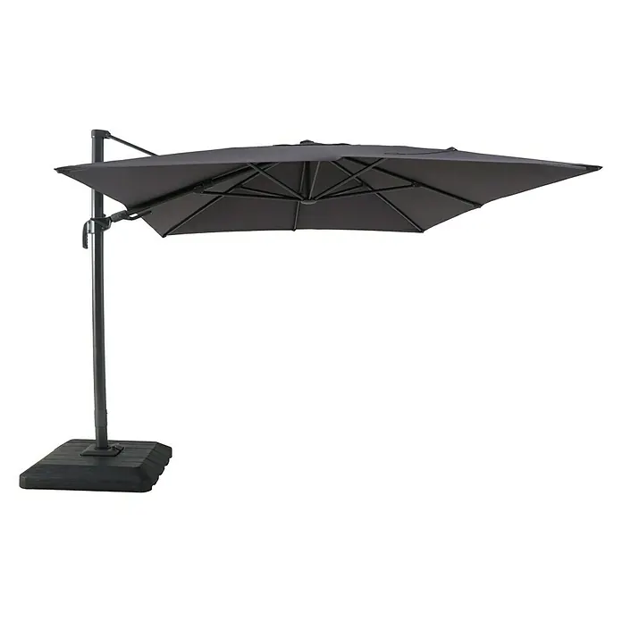 Sunfun Parasol de jardín Capri - Antracita, L x An: 350 x 300 cm