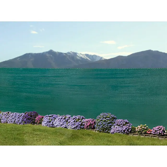 Sichtschutzmatte - 500 x 180 cm, Kunststoff, Grün - Stimmungsaufnahme