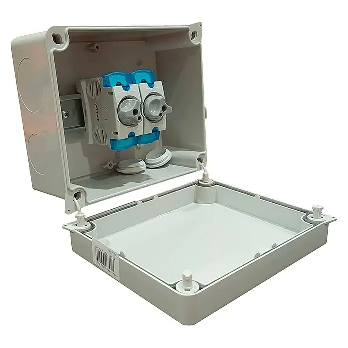 Caja de superficie estanca para fusibles - L x An x Al: 8,3 x 13,5 x 16 cm