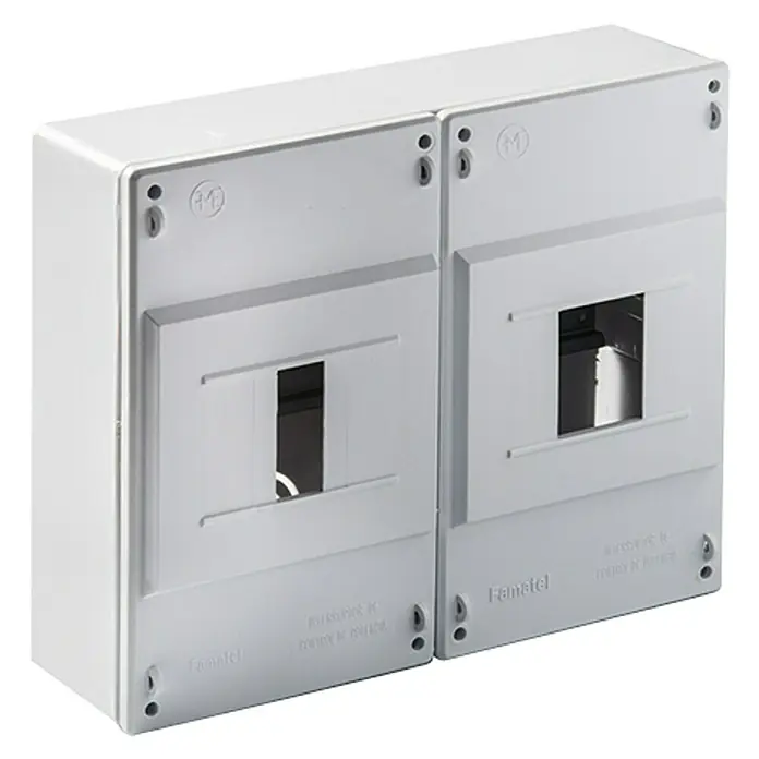 Famatel Cuadro eléctrico de superficie ICP32 - 1 ud., Número de módulos: 4 ud., IP40