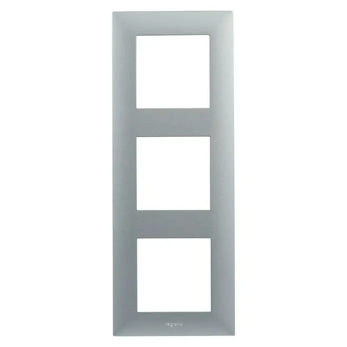 Legrand Niloé Step Marco - Aluminio, x 3, Plástico, Montaje en la pared