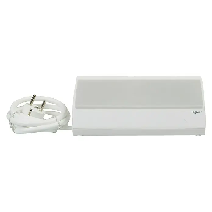 Legrand Base de enchufe múltiple 3t x 2p + 2 usb tablet - Número de enchufes Schuko: 3 ud., Blanco, Longitud del cable: 1,5 m