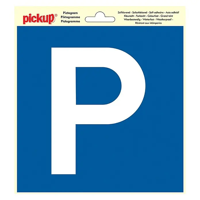 Pickup Etiqueta adhesiva - L x An: 20 x 20 cm, Parking